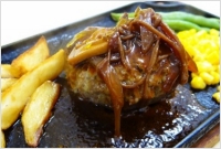 ＜焼き豚P＞　オリーブ豚ハンバーグ