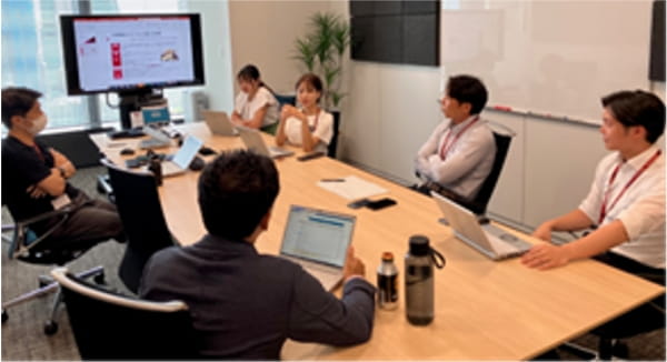 事業部での対話の様子